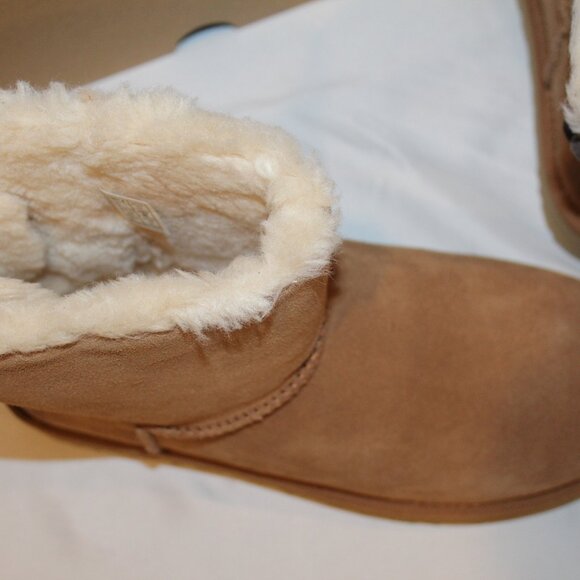 NIEW UGG WOMEN'S BAILEY SUEDE BOW WATER RESISTANT SUEDE SHEARLING LINED 10 - Picture 3 of 8